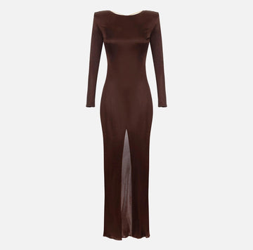 Abito in viscosa lucida Cofee ABR1056E2 EA3 COFFEE ELISABETTA FRANCHI 