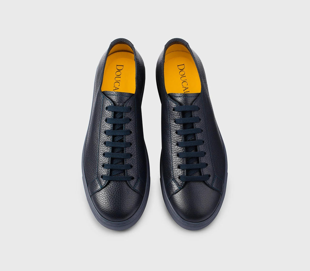 Sneaker in pelle bottalata blu DU3285ROGEUF235IB15 NOTTE DOUCAL'S 