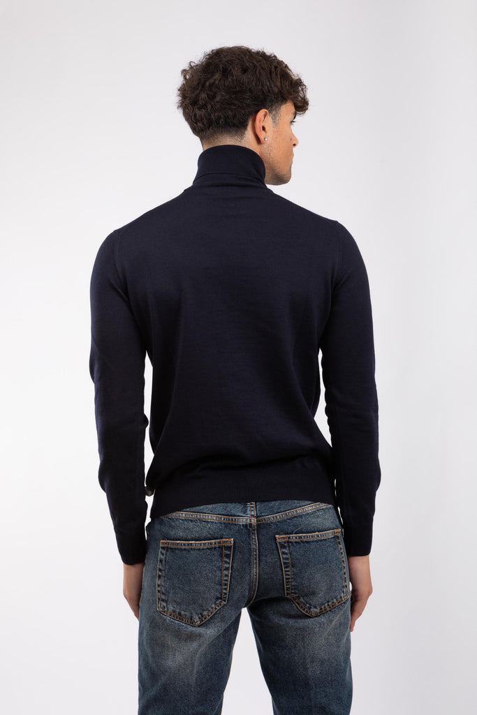 Maglia uomo a collo alto Blu notte 55157/14290 598 GRAN SASSO 