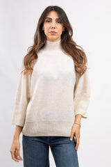 Cream Sequin Sweater