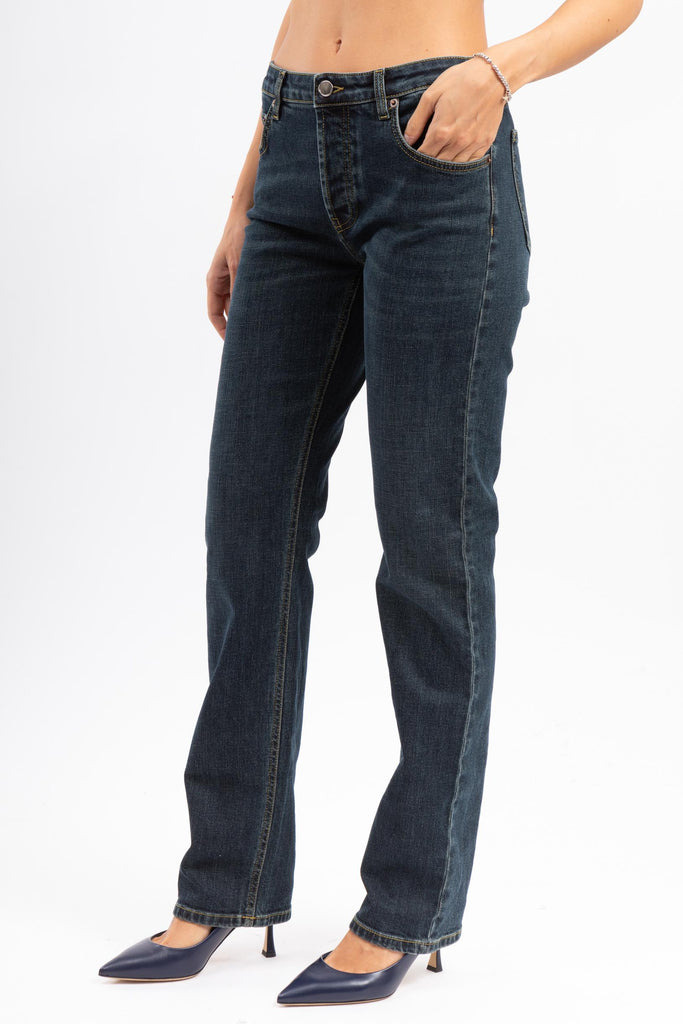 Jeans modello carla 5 tasche P357R 2D605 BLUE REHASH 