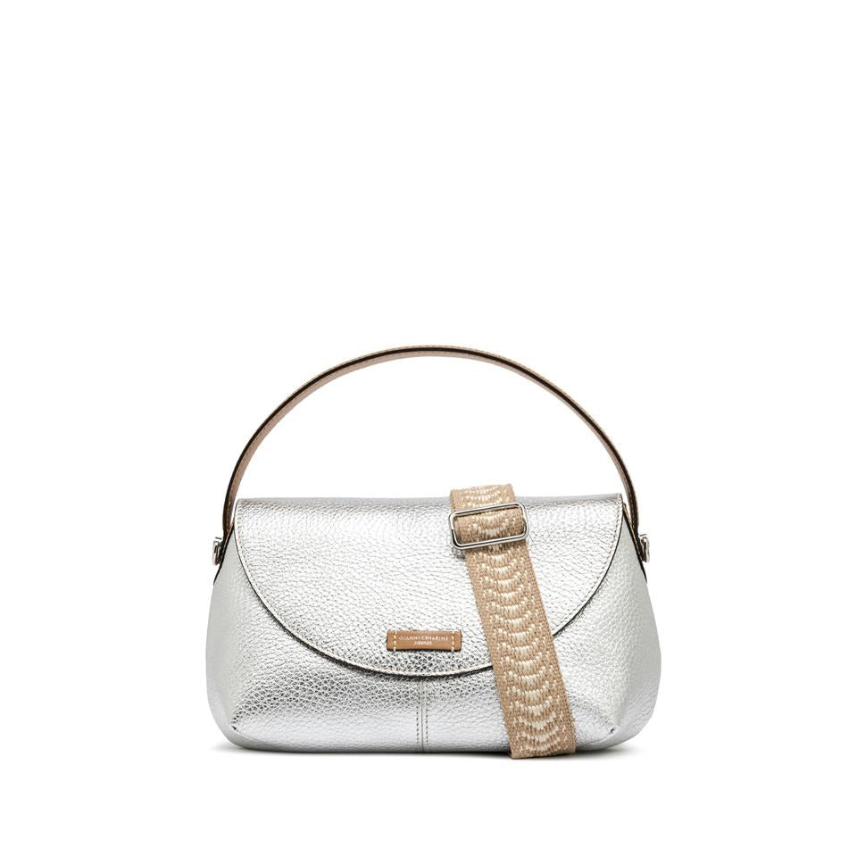 Borsa in pelle Alessandra silver BS 11356 TKL-NAETN SILVER GIANNI CHIARINI 