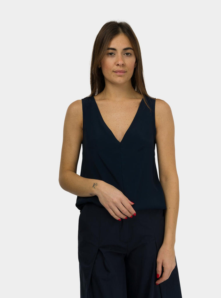 Canotta fluida Blu DT9160 NIGHT OTTO D'AME 