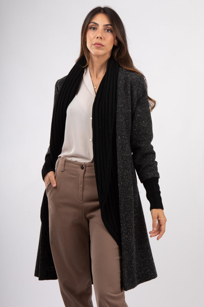 Cappotto in lana con revers 521SD35036 529036-01 ALESSIA SANTI 