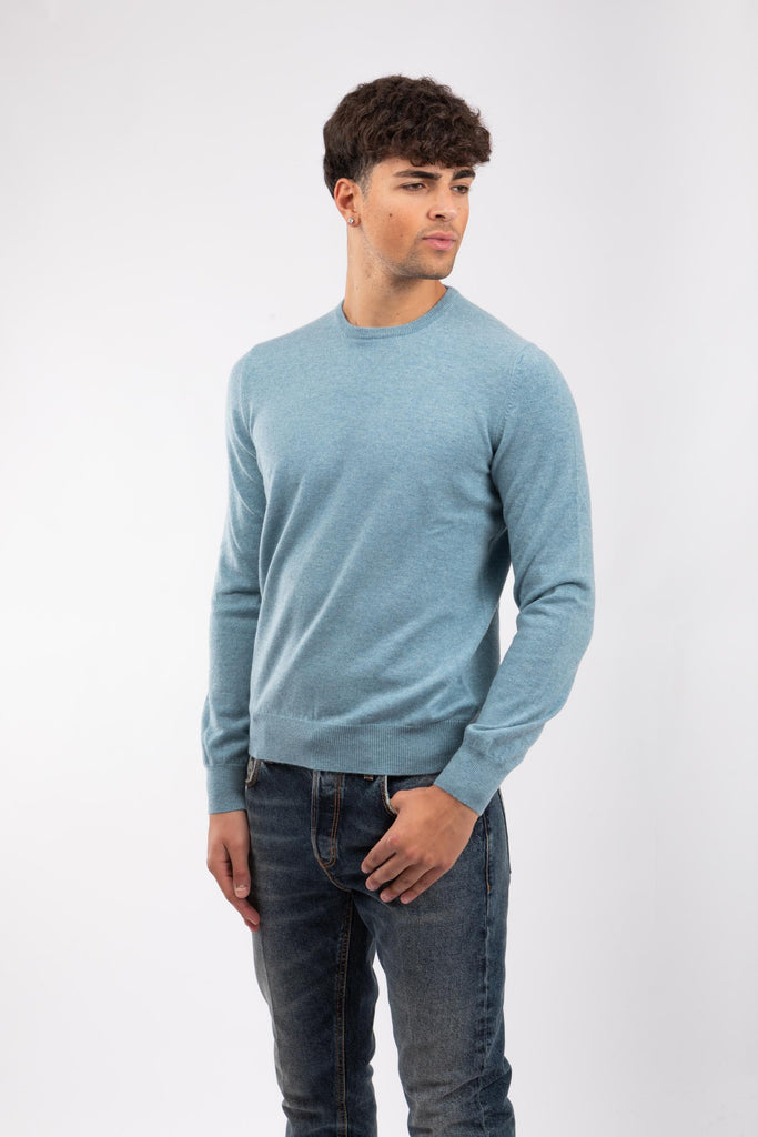 Maglia uomo cashmere Ceruleo 55167/15590 523 GRAN SASSO 