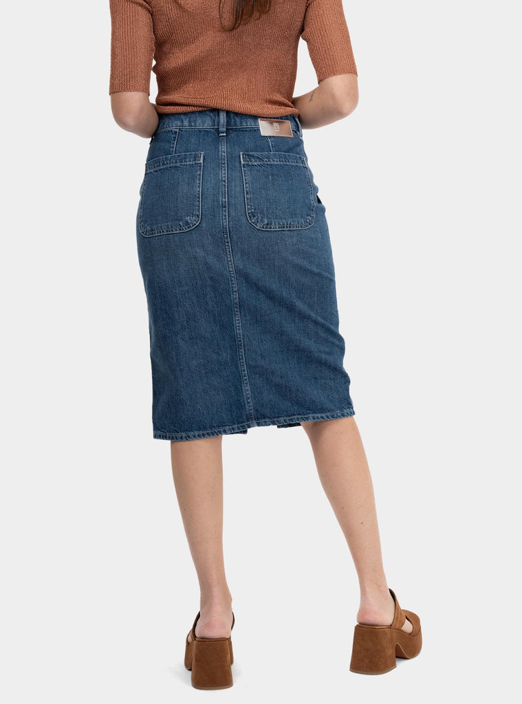 Gonna di jeans con spacco Denim GPCMZ0OA5070 MI02 PT PANTALONI TORINO 