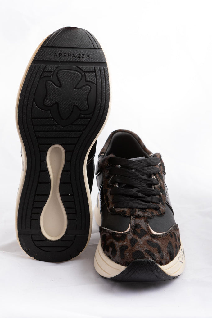 Sneaker Melissa Nero F5MALLOW01/LEO BLACK APEPAZZA 