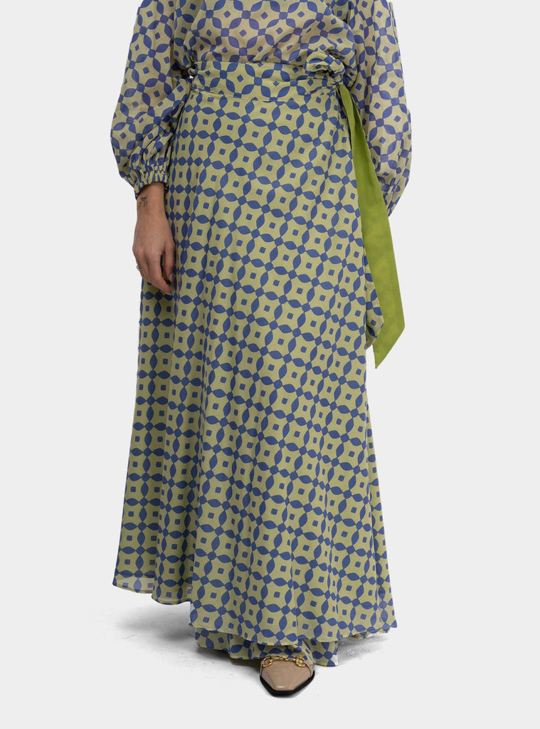 Gonna pareo fantasia geometrica Multicolor SS25429T59 PLATANO NIU 