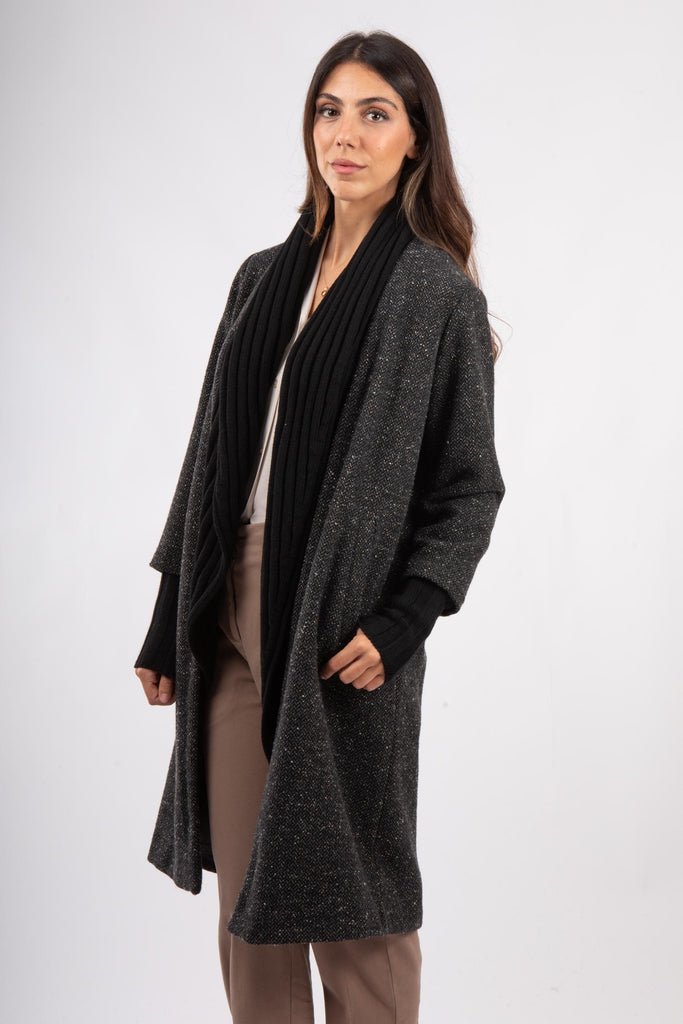 Cappotto in lana con revers 521SD35036 529036-01 ALESSIA SANTI 