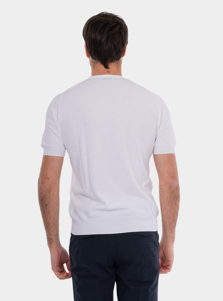 T-shirt uomo in cotone organico bianco 57136/21810 001 GRAN SASSO 