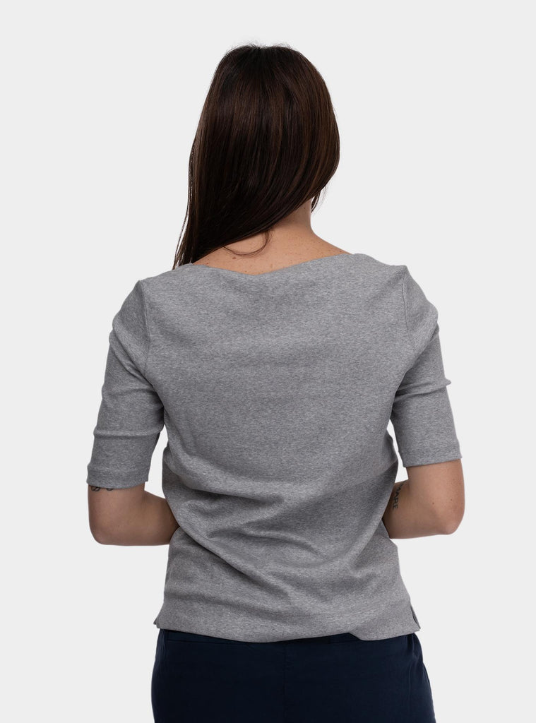Maglia donna girocollo con maniche a 3/4 Grigio 60271/80302 078 GRAN SASSO 