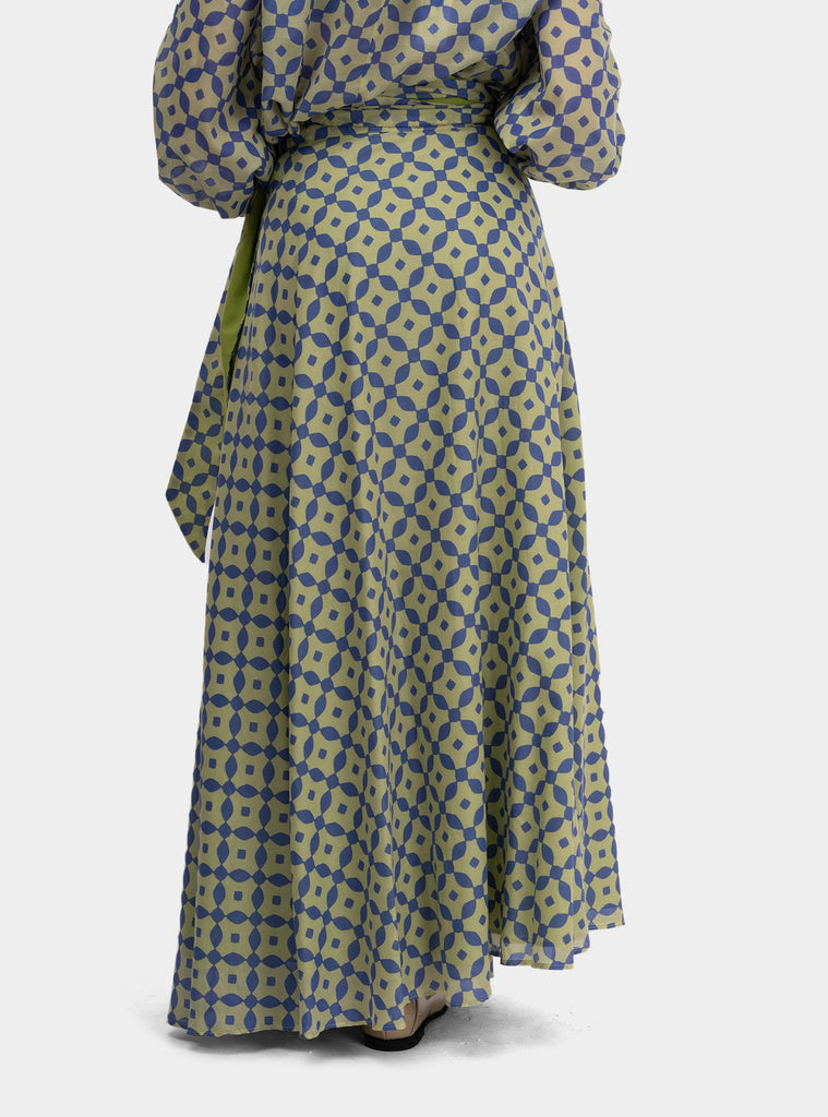 Gonna pareo fantasia geometrica Multicolor SS25429T59 PLATANO NIU 