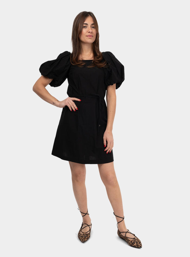 Abito corto in popeline Nero DA5257 NERO OTTO D'AME 