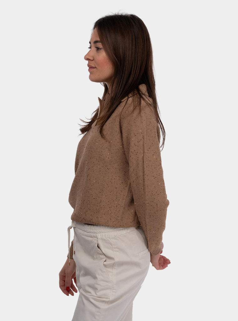 Maglia donna con paillettes 14209/32409 130 GRAN SASSO 