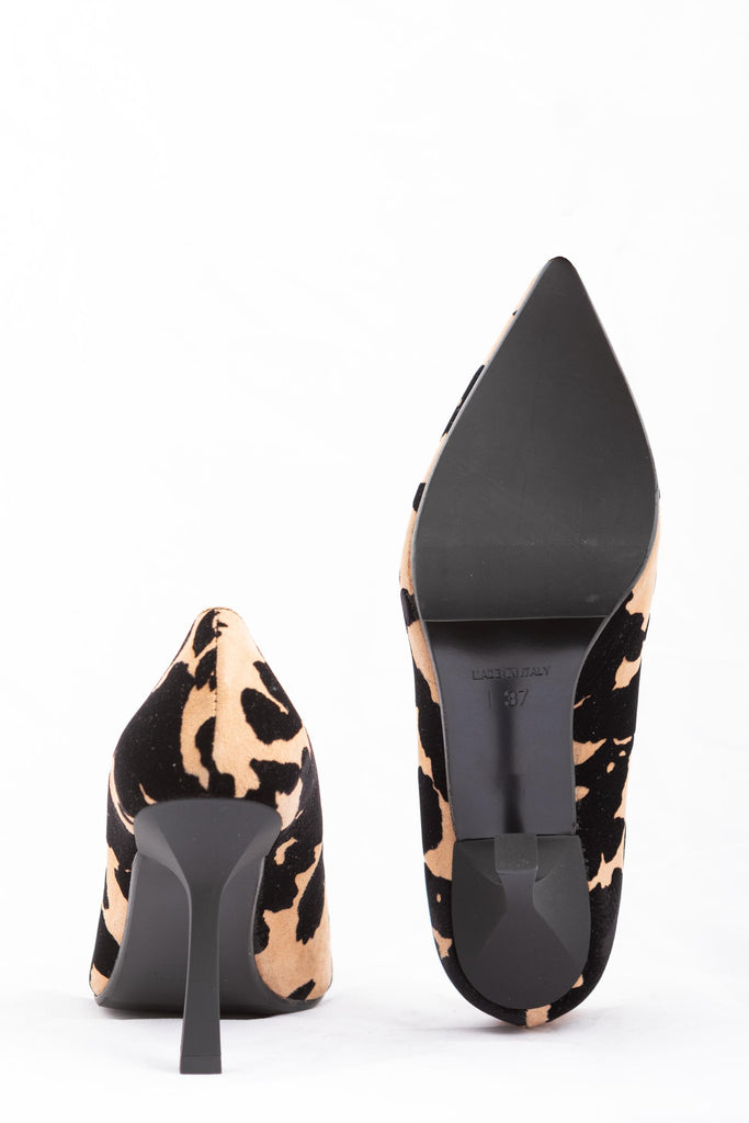 Decollété in camoscio Nero/Beige 6015 CAMOSCIO MOU CAMEL BAile 