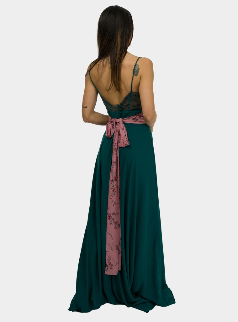 Abito Violette dark green MS5VIOLETTE DARK GREEN MADAME SHOUSHOU 