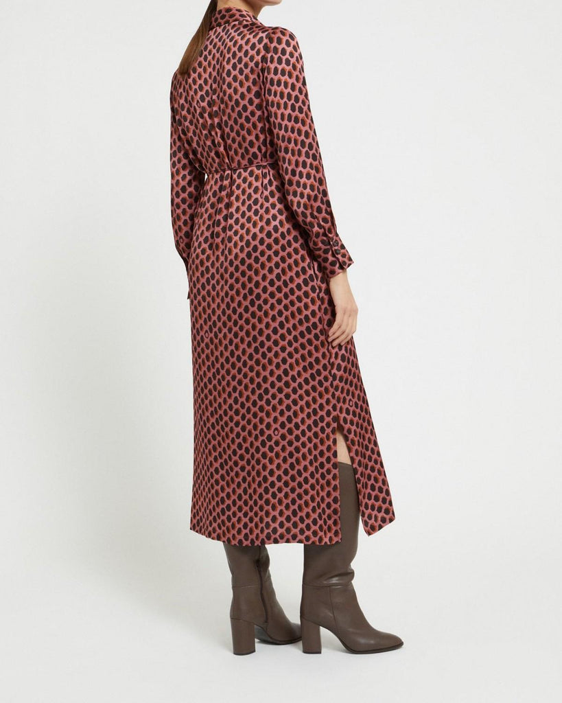 Abito lungo con scollo polo Mouve Wood DA5295 MOUVE WOOD OTTO D'AME 