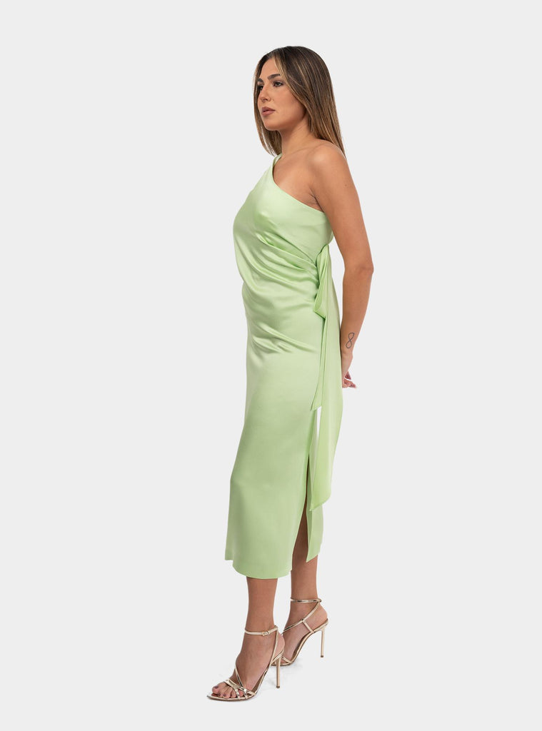 Abito midi monospalla Verde CERCHIO 052 MAX MARA 