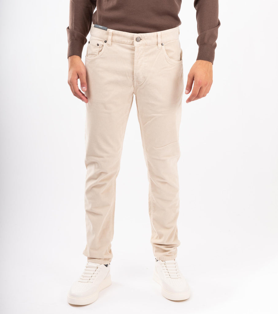 Pantaloni in velluto stretch Panna TP05B0 TT33T0 Y011 PT PANTALONI TORINO 
