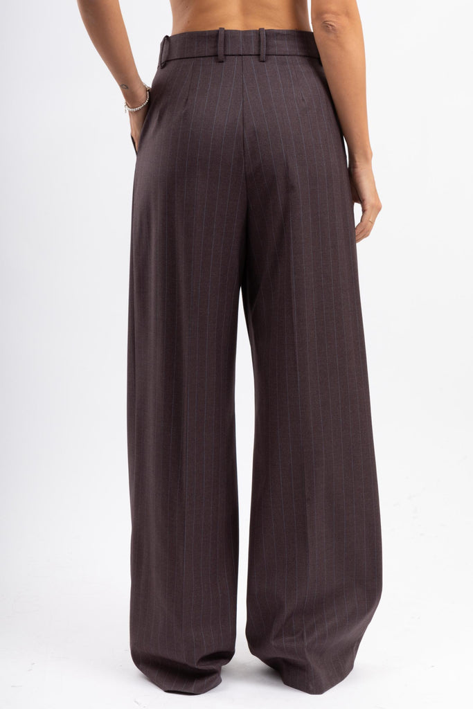 Pantalone pinces gessato Marrone P1P01 0731 GESSATO JACQUER 