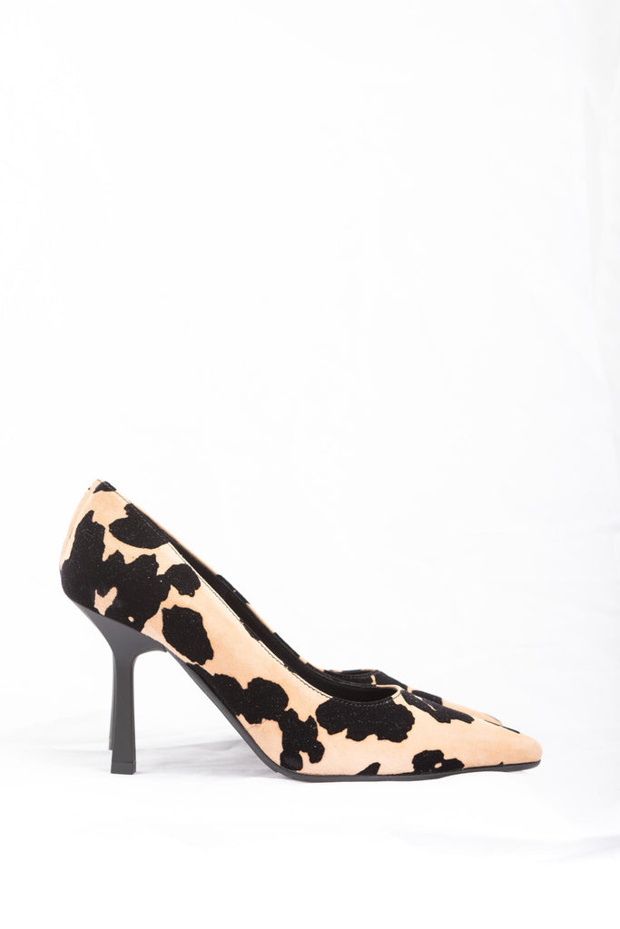 Decollété in camoscio Nero/Beige 6015 CAMOSCIO MOU CAMEL BAile 