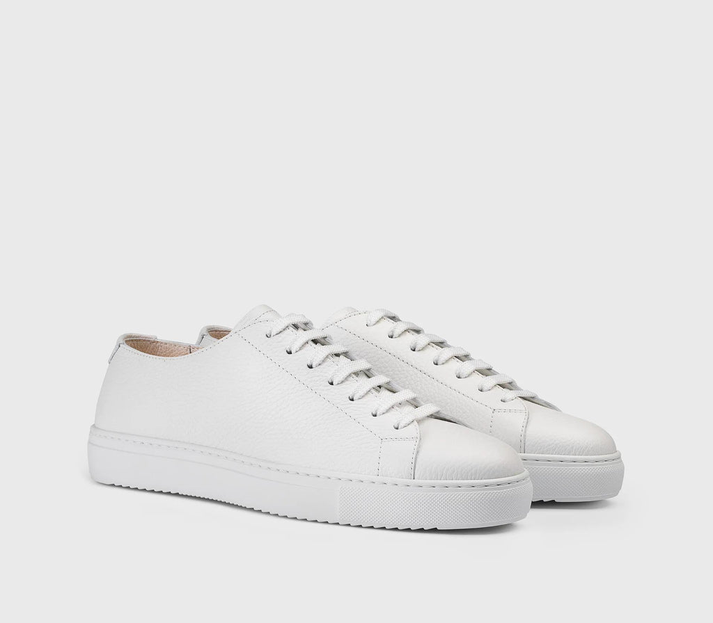 Sneaker in pelle bottalata bianca DU3285ROGEUF235IW00 BIANCO DOUCAL'S 