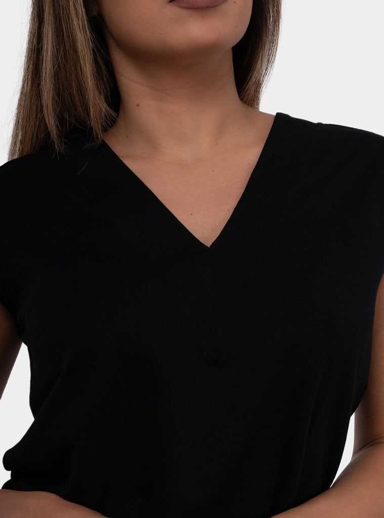 Maglia scollo a V nero 60246/80566 099 GRAN SASSO 