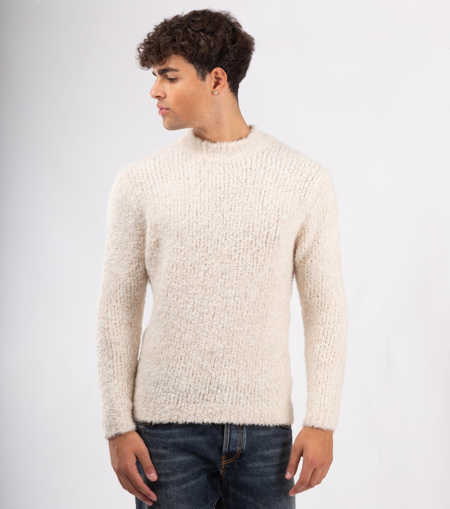 Maglia girocollo Panna BRAYS PWI25-06 800 TAGLIATORE 