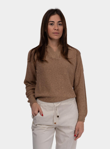 Maglia donna con paillettes 14209/32409 130 GRAN SASSO 