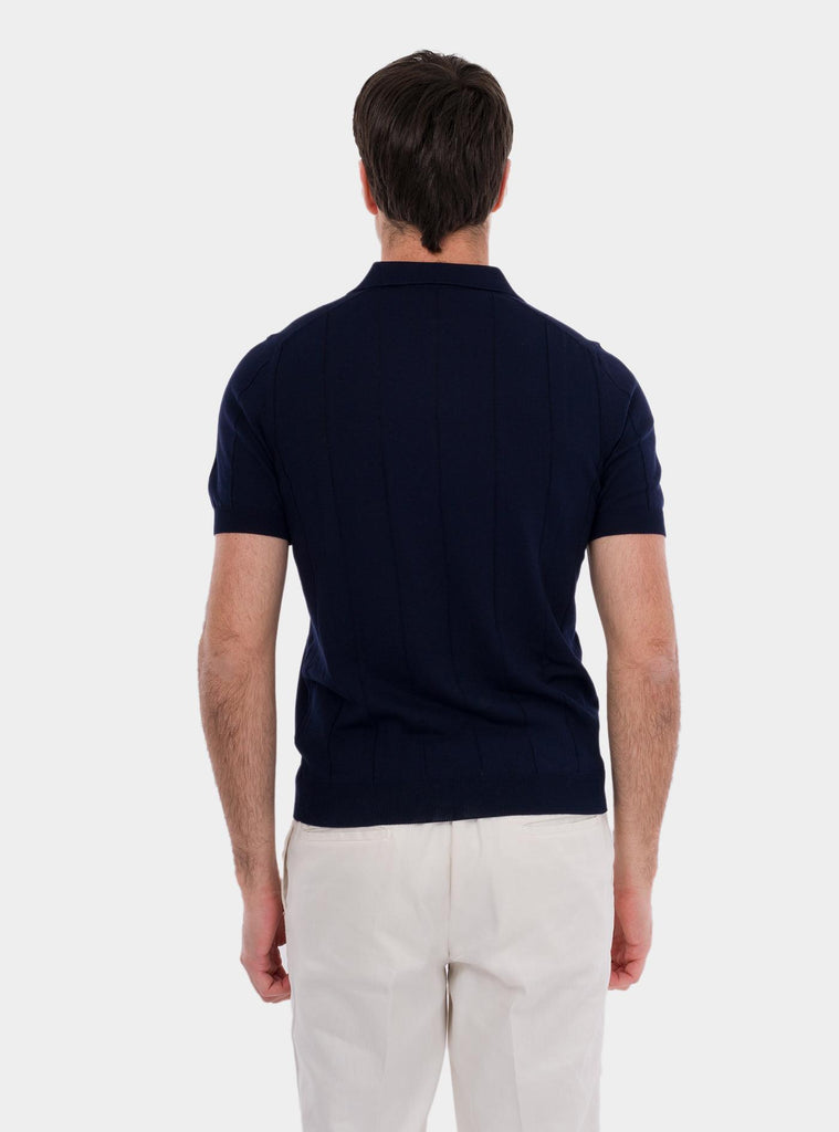 Polo uomo a mezza manica blu 57191/20660 598 GRAN SASSO 