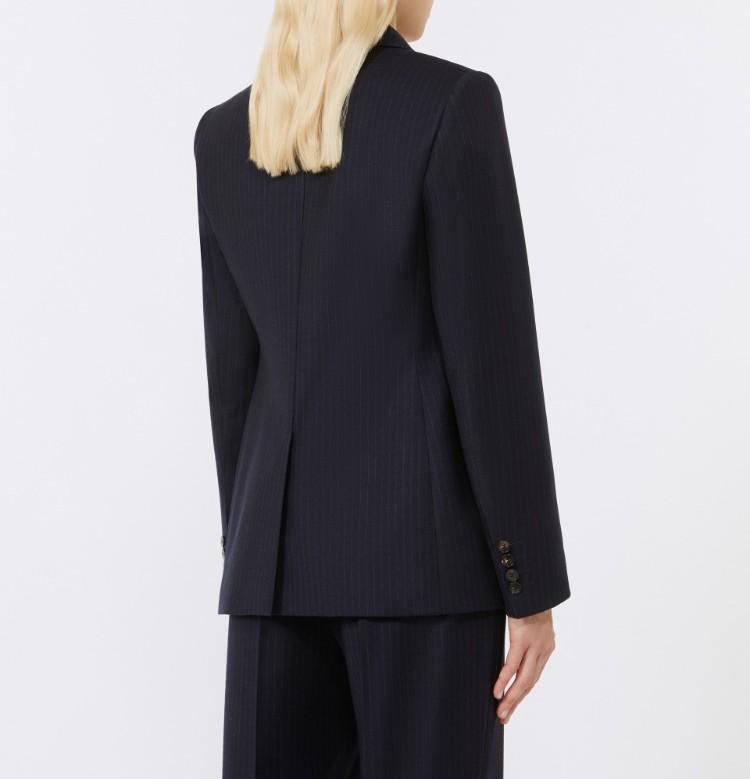 Blazer doppiopetta in flanella Blu PUCCI 013 MAX MARA STUDIO 