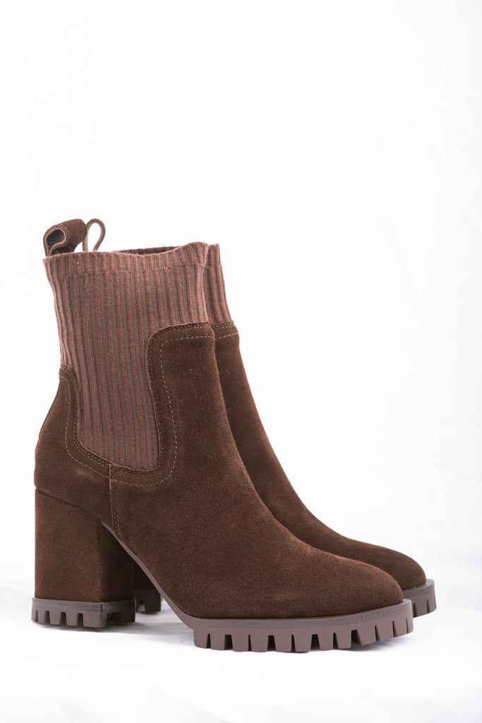 Stivaletto Enrica Testa di Moro F5EVERY03/SUE DARK BROWN APEPAZZA 