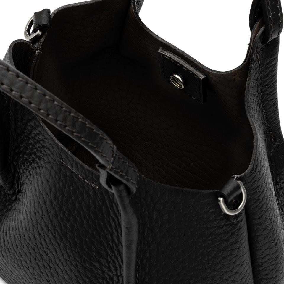 Borsa donna modello Dua Nero Castoro BS 9718 RNGDBL NERO-CASTORO GIANNI CHIARINI 