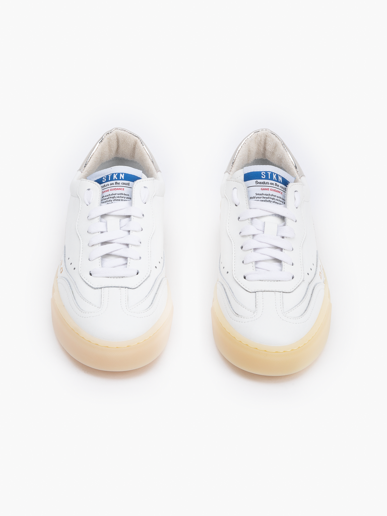 Sneakers VENUS bianco argento VENUS-D-SS25 BIANCO-ARGENTO STOKTON 