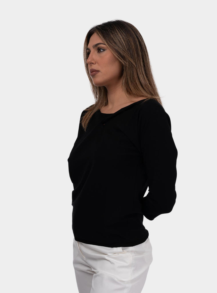 Maglia con intreccio Nero 50252/24352 099 GRAN SASSO 