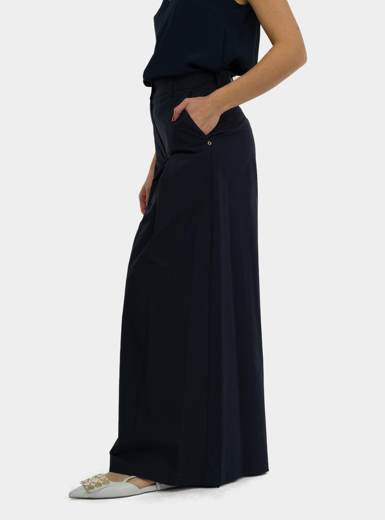 Pantalone palazzo in popeline night DP9782 NIGHT OTTO D'AME 