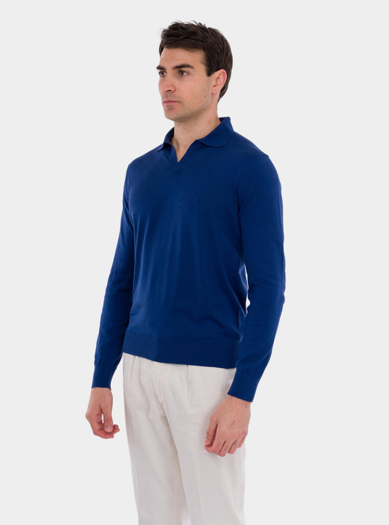 Polo uomo classica blu 43189/29401 580 GRAN SASSO 