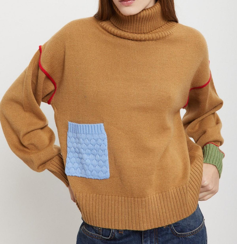 Maglione con dettagli Sesamo DK9221 SESAMO OTTO D'AME 