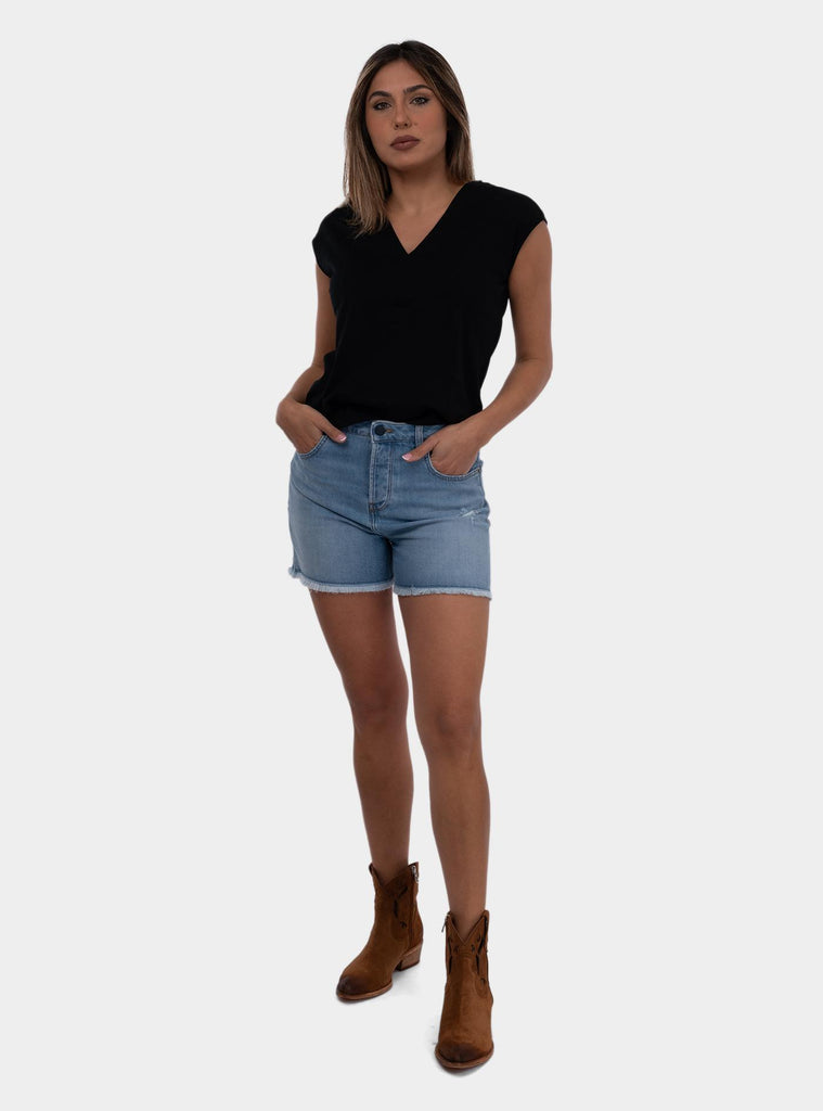 Maglia scollo a V nero 60246/80566 099 GRAN SASSO 