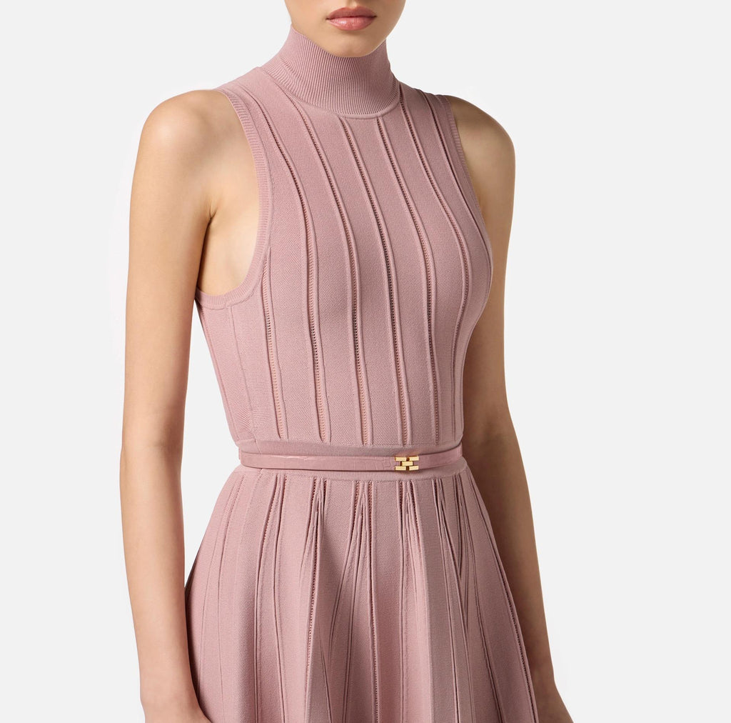 Abito in maglia con trama à jour AM02S56E2 EA6 SUNRISE ELISABETTA FRANCHI 