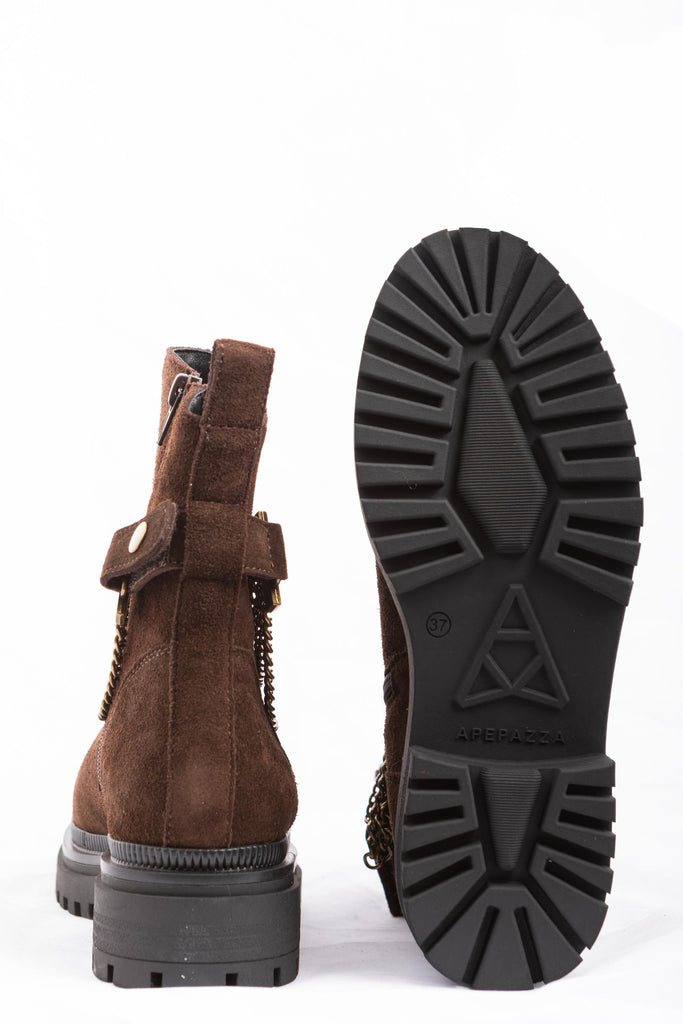 Stivale Ulrica Marrone F5URBAN08 LEA DARK BROWN APEPAZZA 
