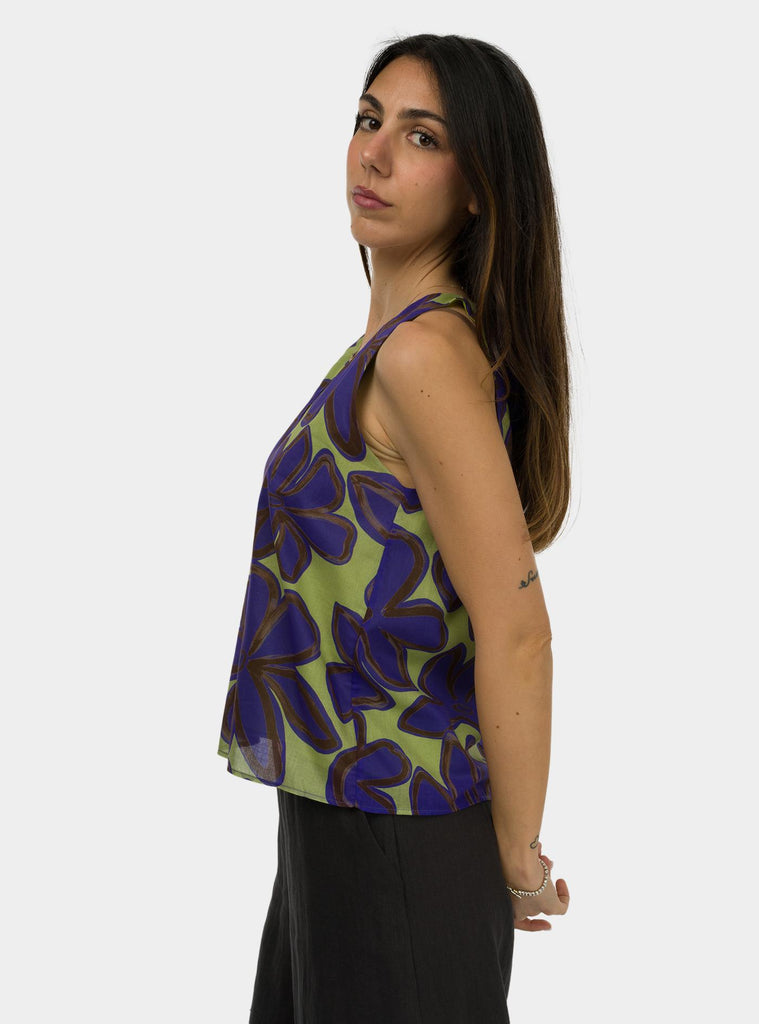Top smanicato Azul SS25608T056 AZUL NIU 