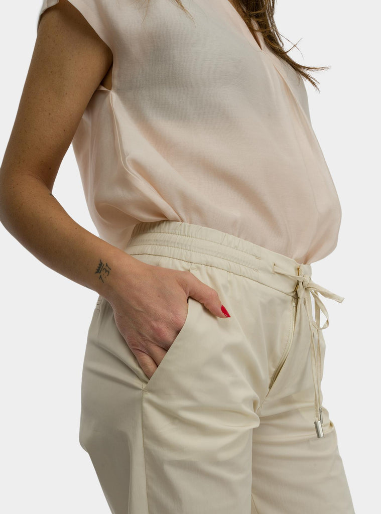 Pantalone erika con elastico in vita beige VSRKZ00STDVD05 0010 PT PANTALONI TORINO 