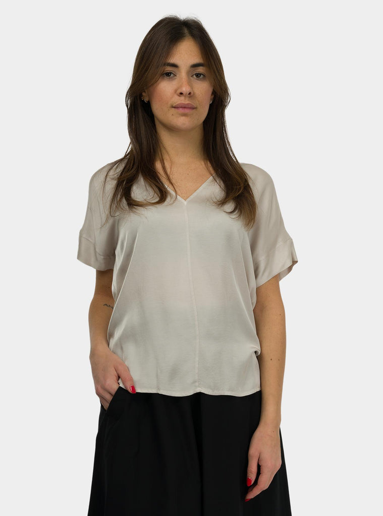 Blusa in raso Grigio 511SD45050 S2274 ALESSIA SANTI 