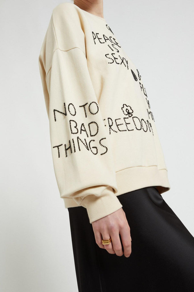 Felpa con paillettes DMF0029 VAR UNICA OTTO D'AME 