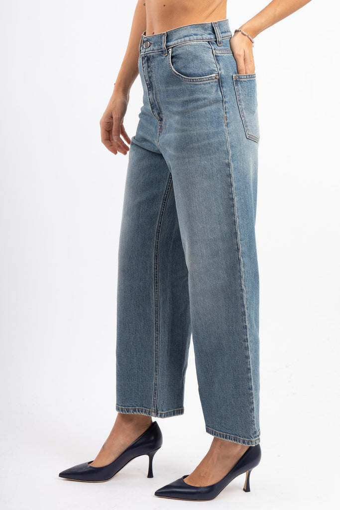 Jeans maya 5 tasche P375 2D602 BLUE NAVY REHASH 