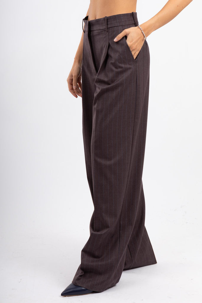 Pantalone pinces gessato Marrone P1P01 0731 GESSATO JACQUER 