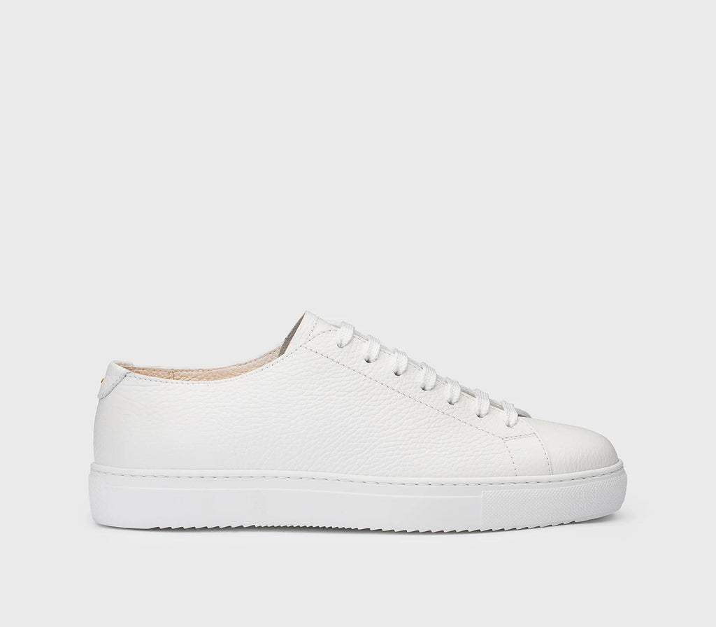 Sneaker in pelle bottalata bianca DU3285ROGEUF235IW00 BIANCO DOUCAL'S 