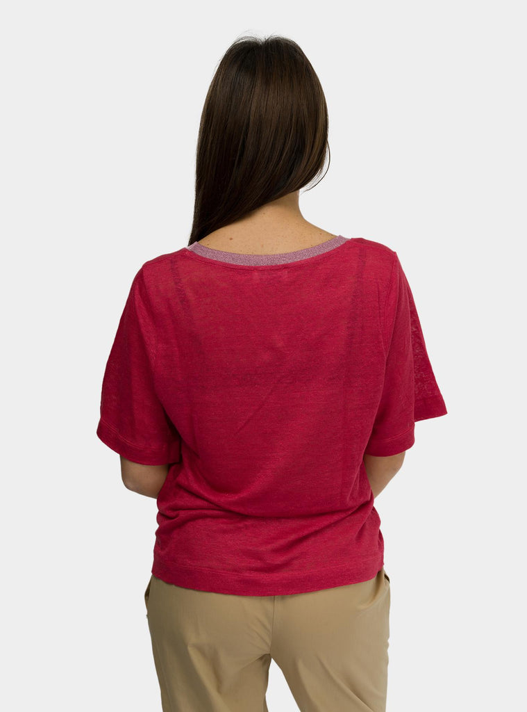 Maglia in lino lamone DM8117 LAMPONE OTTO D'AME 