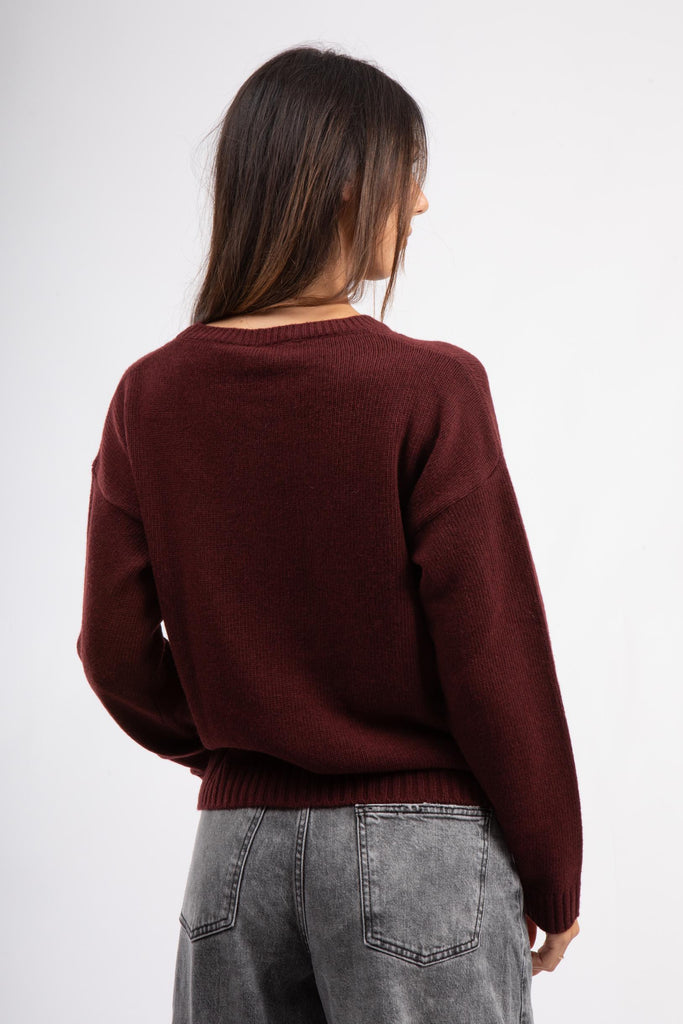 Maglia in misto lana e cashmere Camelia AW25715W014 CAMELIA NIU 